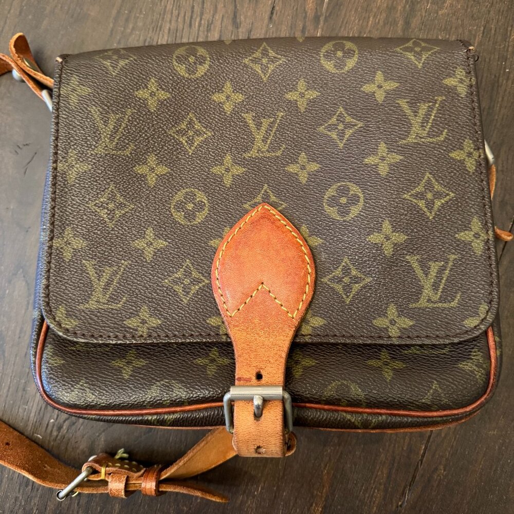 Louis Vuitton Brown and Tan Crossbody Bag